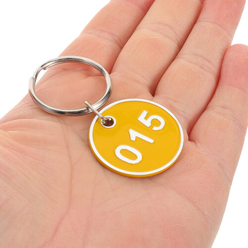 Arborister Aluminium Numbered Key Ring Tags 1-100 With Rings 2