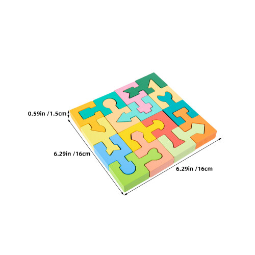 2Sets Multi-Color Wooden Shape Matching Toy Educational Puzzle Game 1
