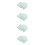 400Pcs Lightweight Adhesive Makeup Hand Palettes for Liquid Foundation 5