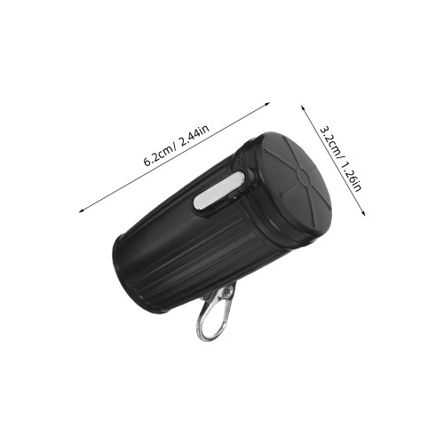 Cendrier De Poche Métal Noir Avec Couvercle Idéal 2