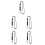 5St Paarse Polyester Lanyards Met Quick-Release En Badgehouder 1
