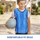 Worgeous Kids Sporting Goods Training Waistcoat Polyester 6pcs Blue 6