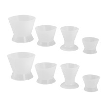 8St Silicone Mengkommen Voor Tandarts En Schoonheidssalon, Transparant