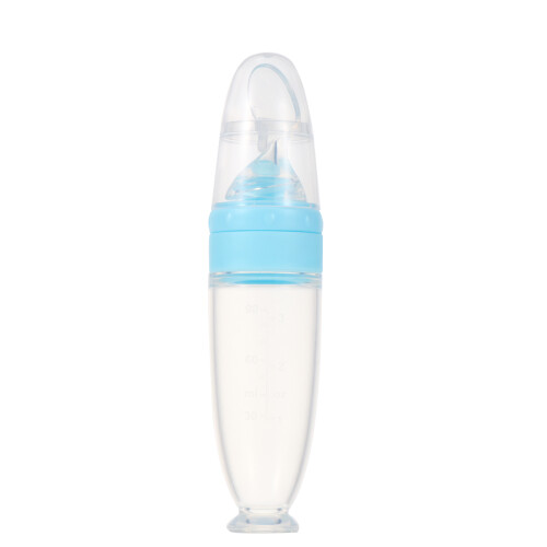 3St Draagbare Silicone Babyvoedingslepel Met