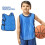 Worgeous Kids Sporting Goods Training Waistcoat Polyester 6pcs Blue 8