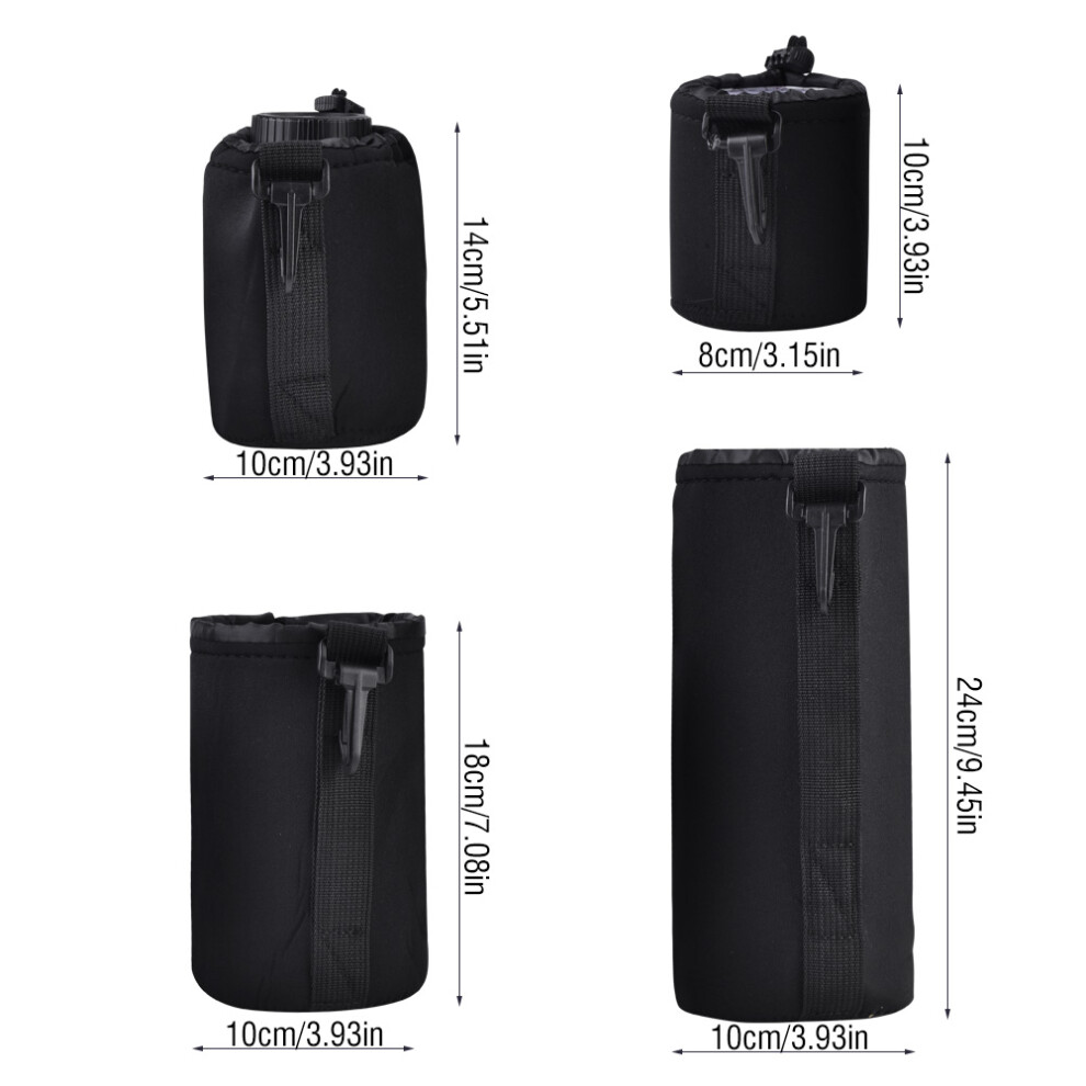 4Pcs Camera Lens Case Set Durable Shockproof Pouch For Dslr And Digital Cameras 7651389368996