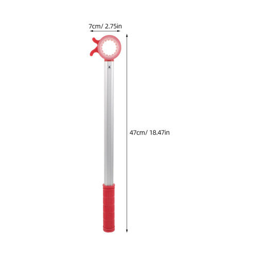 Red Aluminum Window Opener Pole for Easy Push Pull Awning Use 1