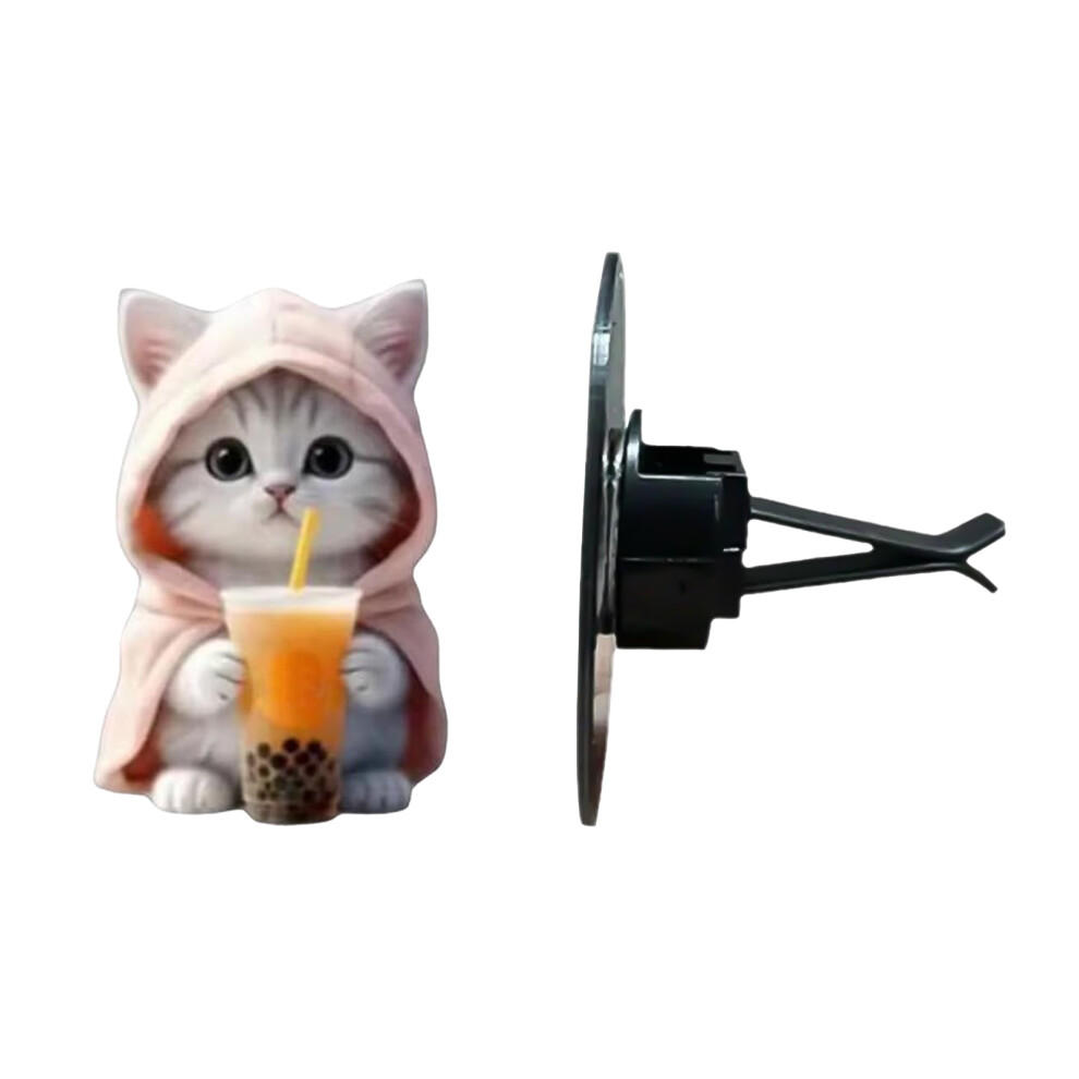 (Lavender) Cute Cartoon Car Air Freshener Vent Clip For Most Vehicles Lavender 6253032904059