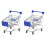 2St Donkerblauw Winkelwagen Speelgoed Creatief Kids Accessoire 3