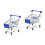 2St Donkerblauw Winkelwagen Speelgoed Creatief Kids Accessoire 4