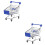 2St Donkerblauw Winkelwagen Speelgoed Creatief Kids Accessoire 6