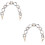 2Pièces Pour Sac À Main Blanche Style Rétro En Résine 6