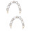 2Pièces Pour Sac À Main Blanche Style Rétro En Résine 7