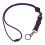 5St Paarse Polyester Lanyards Met Quick-Release En Badgehouder 3