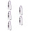 5St Paarse Polyester Lanyards Met Quick-Release En Badgehouder 4