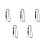 5St Paarse Polyester Lanyards Met Quick-Release En Badgehouder 7