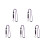 5St Paarse Polyester Lanyards Met Quick-Release En Badgehouder 8