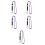 5St Paarse Polyester Lanyards Met Quick-Release En Badgehouder 9