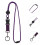 5St Paarse Polyester Lanyards Met Quick-Release En Badgehouder 10