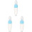 3St Draagbare Silicone Babyvoedingslepel Met 2