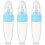 3St Draagbare Silicone Babyvoedingslepel Met 4