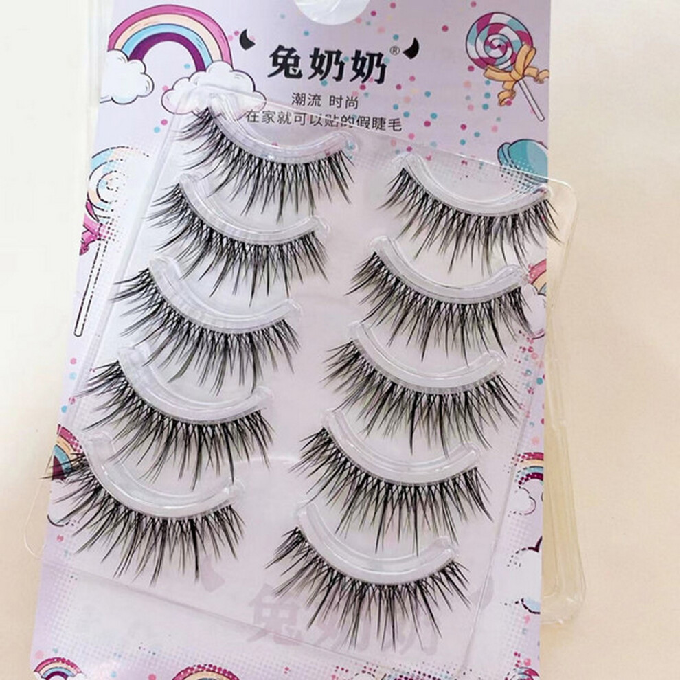 Dachuang Beauty Black Asian False Eyelashes Dense For Eye Enlarging