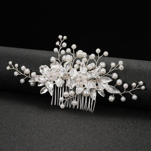 (Silver) Luxury Rhinestone Wedding Hair Comb