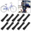 (Black, 10pcs) Bike Frame Protector Rubber Sleeve for Road Bikes 1