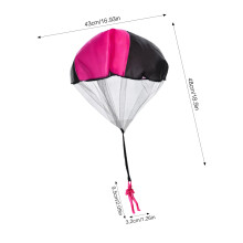 (Pink) Kids Parachute Toy for Outdoor Parent-Child Play