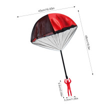 (Red) Kids Parachute Toy for Outdoor Parent-Child Play