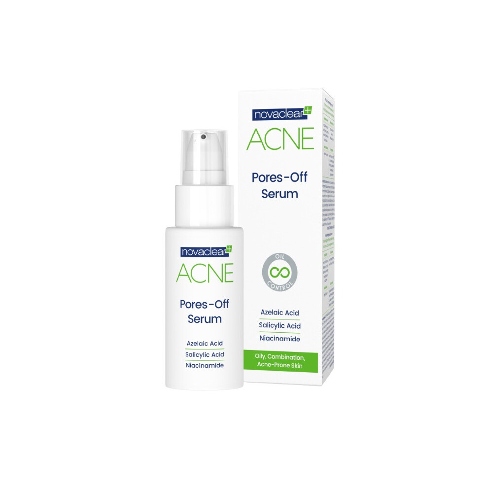 Novaclear Acne Pores Off Serum 30ml  Clarifying Serum for Acne-Prone Skin, Pore Reduction & Oil Control