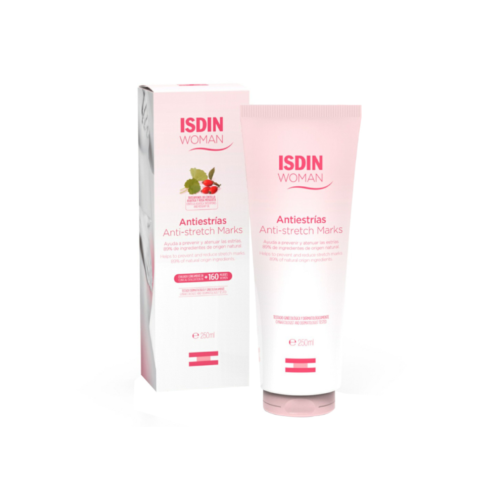 Women's Cream Isdin Woman Anti-Stretch Marks 250Ml Skin Firming & Elasticity Support | Helps Reduce Stretch Marks During & After Pregnancy