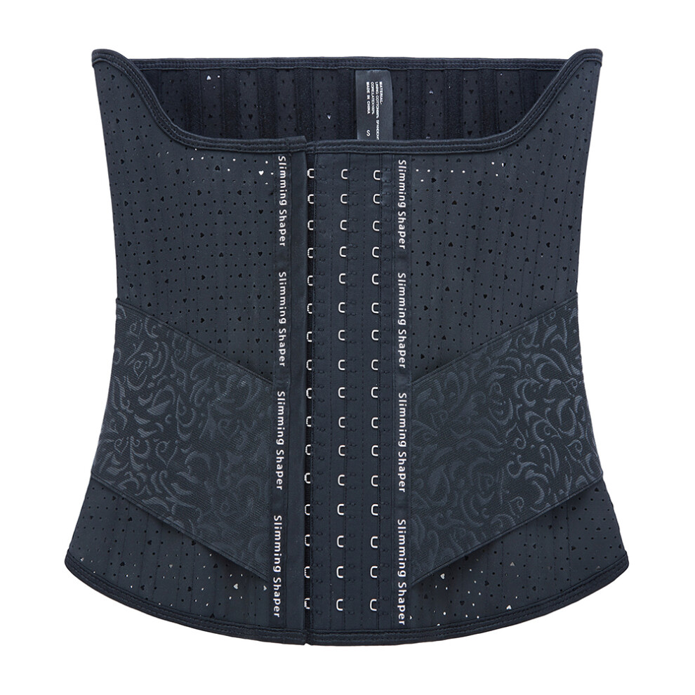 High Compression Waist Trainer Spiral Steel Boned Hourglass Body Shaper Latex Underbust Cincher Breathable Mesh Fabric Postpartum Belly Abdomen