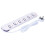 Multi Plug Power Strip Metal Housing With Overload Protector And2Meter Extension Cord For Charging IOS Android Devices 3