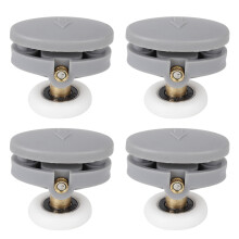 Sliding Shower Door Hardware For Glass Enclosures, Stainless Steel Shower Parts Brass Door Rollers Sturdy Glass Door Runners Quiet Operation And