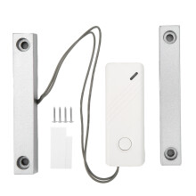 Adjustable Bracket Magnetic Contact Switch For Garage Door, High Sensitivity N.C. Alarm Sensor With Simple Installation And Industrial Warehouse