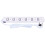 Multi Plug Power Strip Metal Housing With Overload Protector And2Meter Extension Cord For Charging IOS Android Devices 7