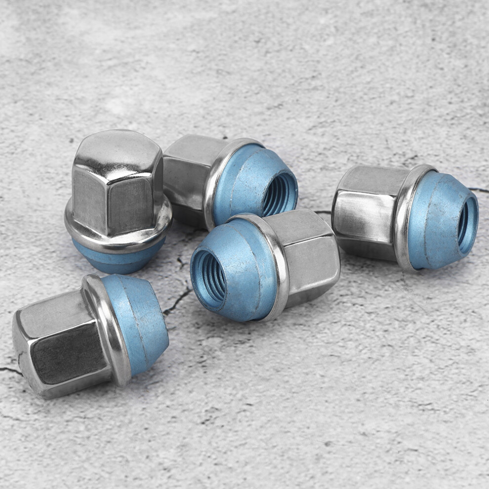 5Pcs Steel Wheel Nuts Set For Land Rover Discovery Sport Lr2 Evoque Velar Silver 8791392524152