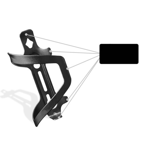 Durable Black Bicycle Cup Cage Aluminium