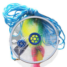 Color Fishing Cast Net Nylon Aluminum Ring 240 for Bait Trap 300g
