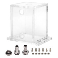 DIY Water Cooling Reservoir For PC Systems, Transparent Acrylic Tank With G1/4Thread And Fixed Mounting, 200ml Capacity Cooling Accessory For Gaming