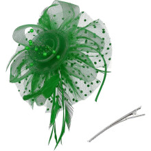 Fascinators für Damen, Teeparty-Hut, Kentucky-Derby-Hut, Blumen-Netz-Federn-Stirnband, Haarschmuck, Haarspange für Mädchen