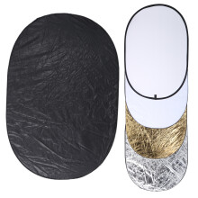 5-in-1 100x150CM Tragbarer Klappbarer Fotografie-Reflektor Diffusor