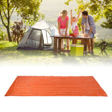 Notfall-PE-Aluminium-Schlafsack, Orange, kompakter Thermo-Decken für Camping & Wandern