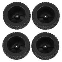 RC Off-Road Rad- und Reifensatz, 4 Stück, mit 12 mm Sechskant, für 1/10 Maßstab, Upgrade, Schwarz