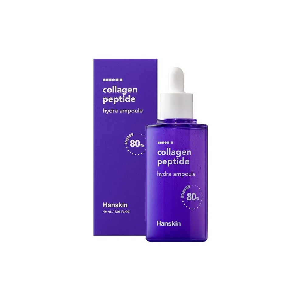 Hanskin Collagen Peptide Hydra Ampoule Serum 90ml  Hydrating & Firming Facial Serum for Smooth, Plump, and Radiant Skin