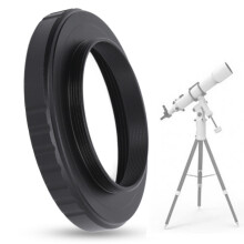 Astronomischer SCT Female zu M42x0,75 T2 Male Adapterring, Aluminium, Schwarz
