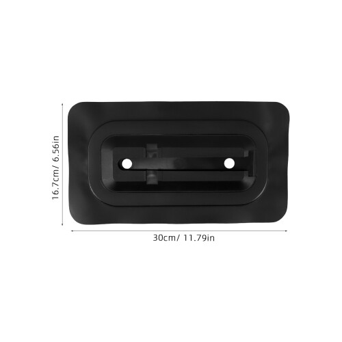 Black Paddleboard Fin Slot Connector Surfboard Patch 1