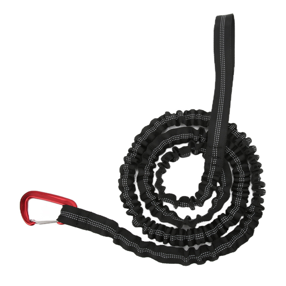 Durable Tow Rope 1.7-3M With Carabiner For Outdoor Cycling Black 4061390702970