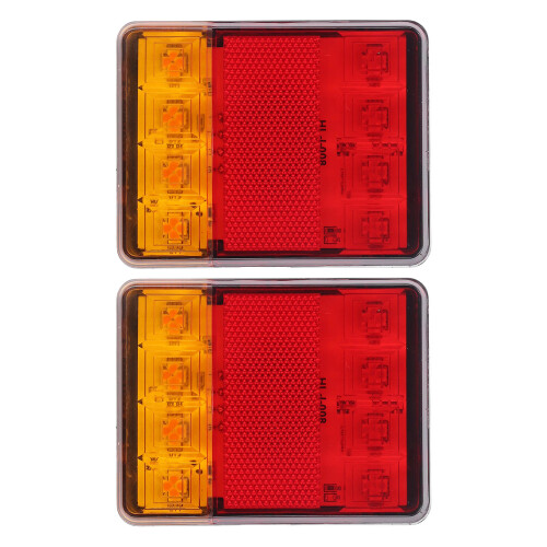 Trailer LED Light System Indicator Lights Clearance Lights Side Marker Lights Shock Resistant Waterproof Universal Compatibility 1